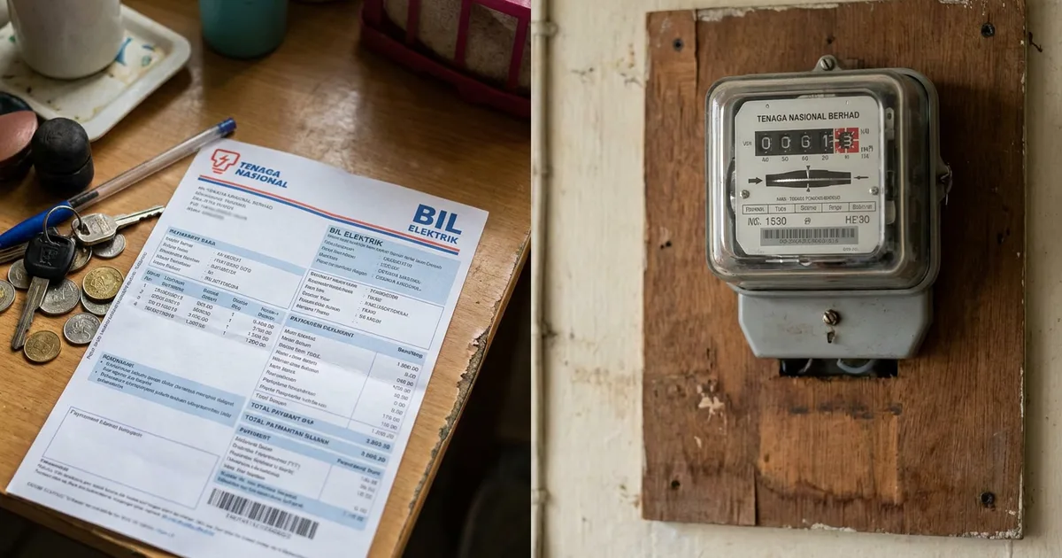 Working out a TNB electricity bill and solar savings